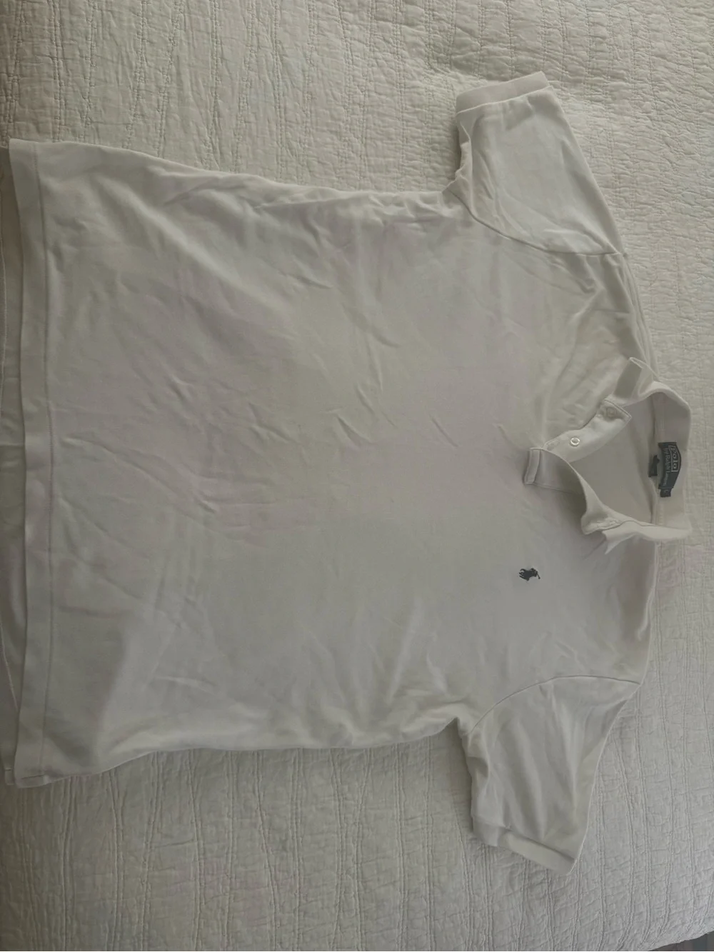 Polo by Ralph Lauren White Short-Sleeve Polo with Navy Pony